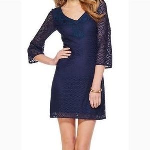 Lilly Pulitzer Alden Lace Tunic dress navy